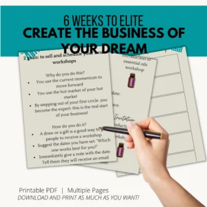 E-book - 6 weeks to Elite: your way to (re)launch your Doterra business, guide for wellness advocats.
