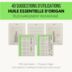 Fiche téléchargeable – 40 utilisations pour l’huile essentielle d'origan