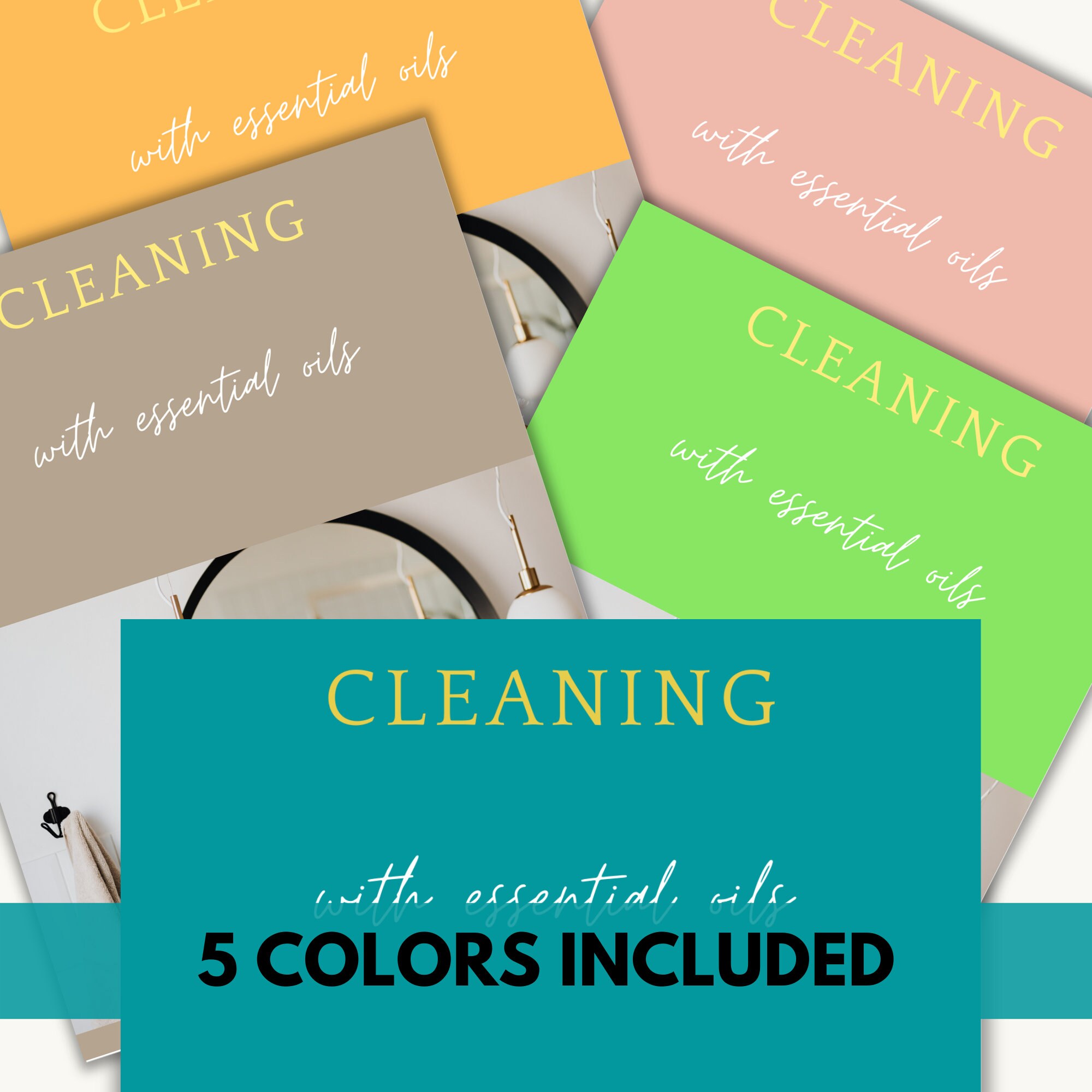 E-book Cleaning with essential oils : learn how to make your own DIYs cleaning products – Image 4