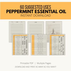 Downloadable file – 60 uses for peppermint essential oil