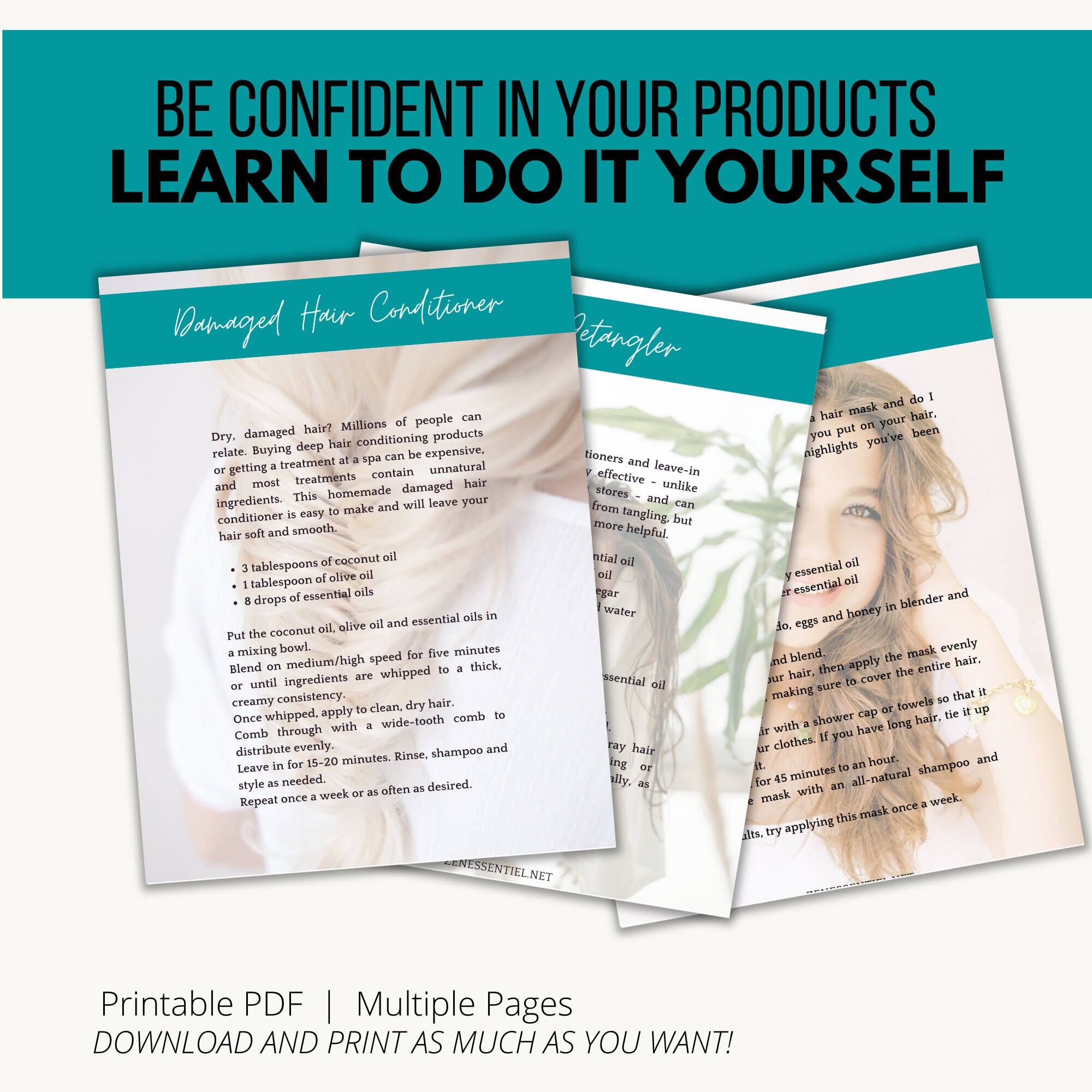 Downloadable file - 5 hair DIYs – Image 3