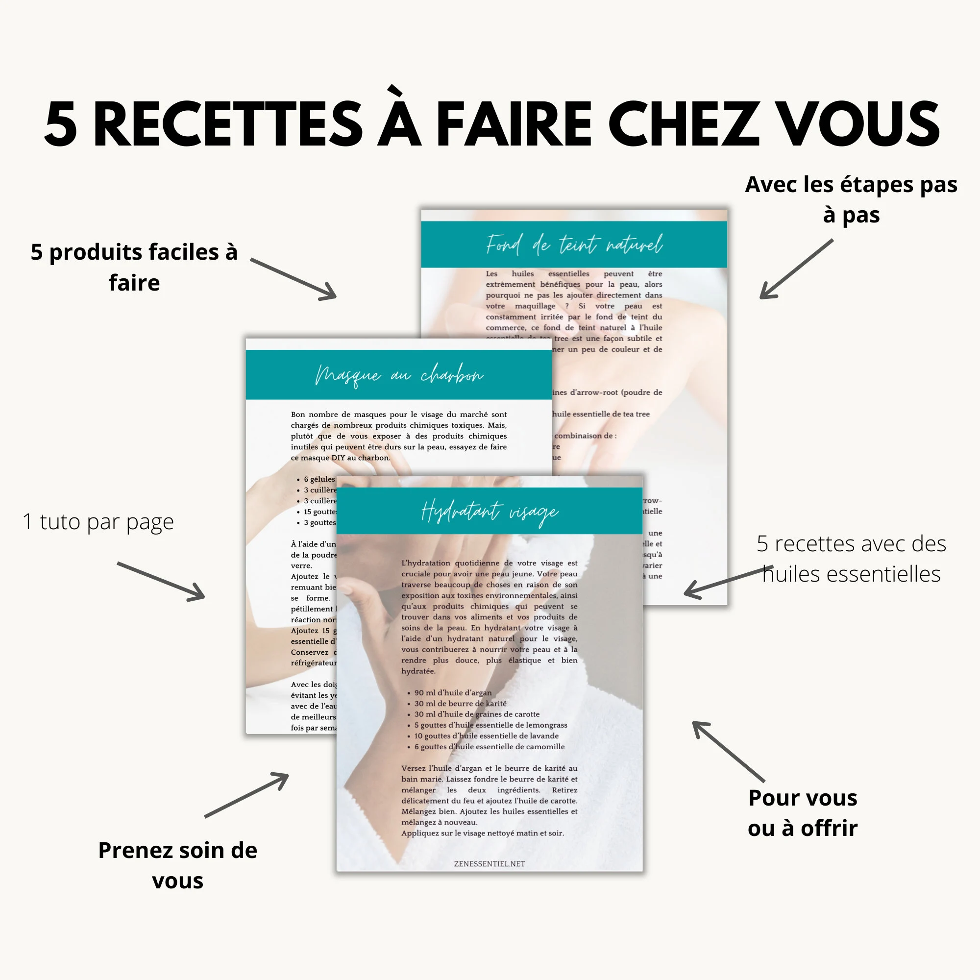 Fiche téléchargeable - 5 DIYs de produits pour le visage : faites vos produits cosmétiques vous-même – Image 2