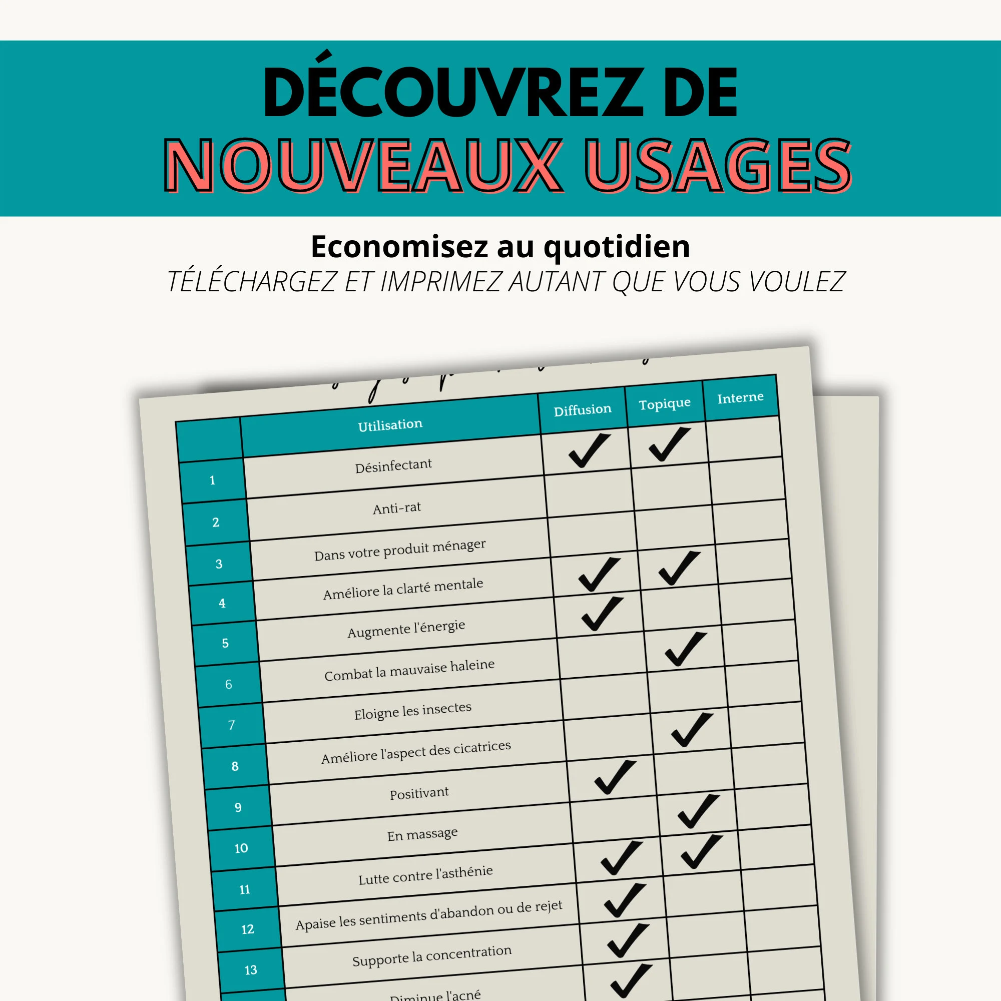 Fiche téléchargeable – Huile essentielle d'eucalyptus : 60 utilisations – Image 5