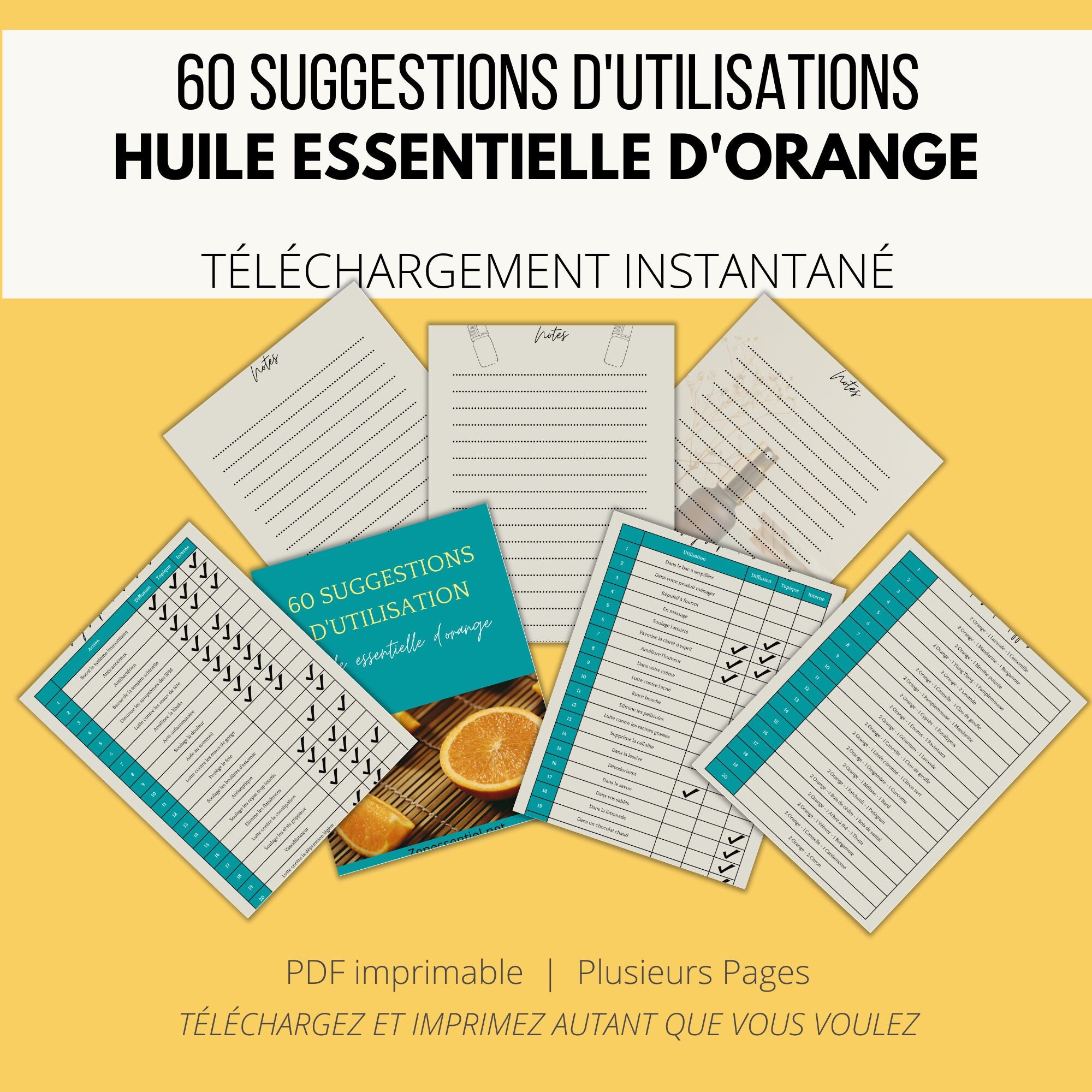 Fiche téléchargeable - Huile essentielle d'orange : 60 utilisations – Image 2