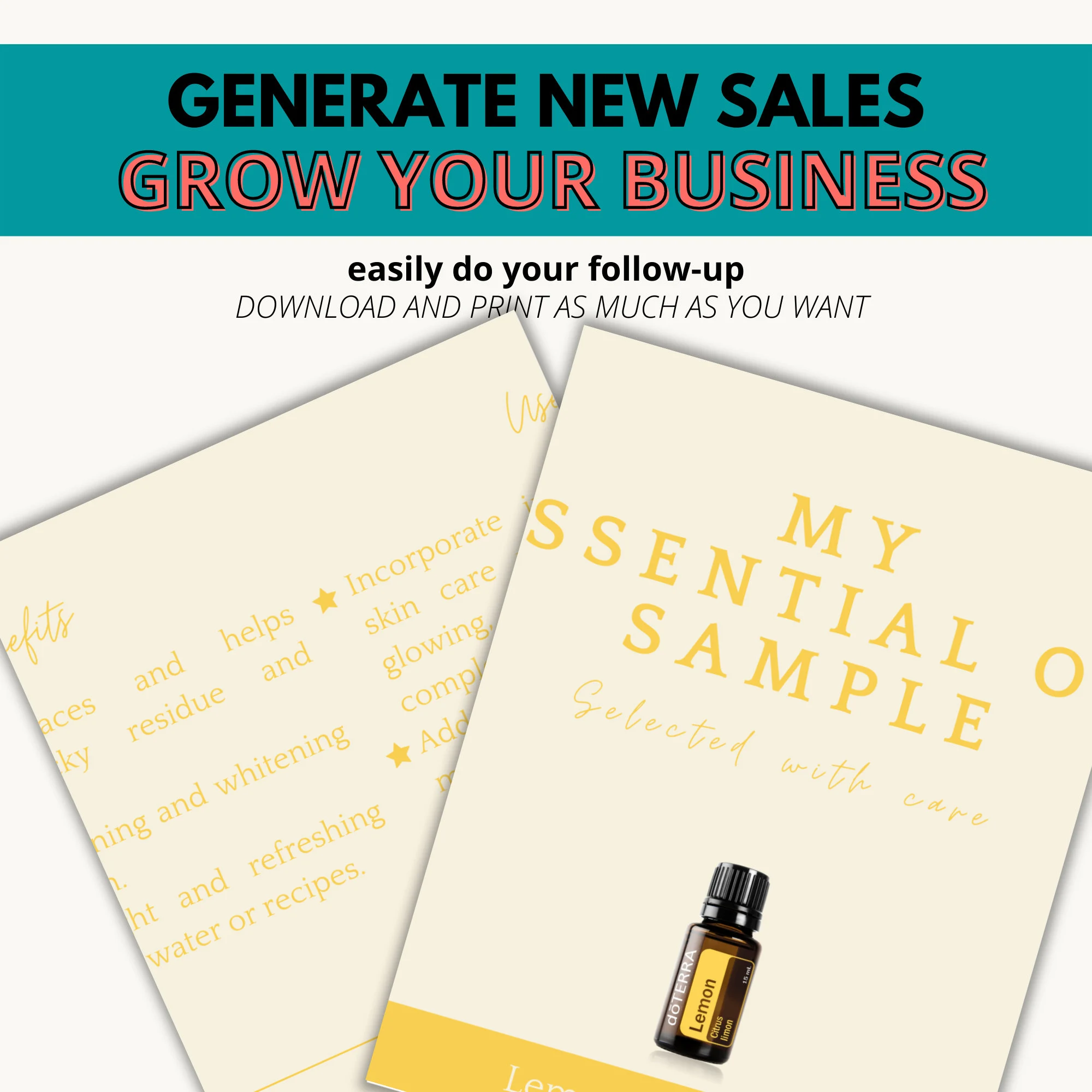 Downloadable sample card - lemon essential oil – Image 3