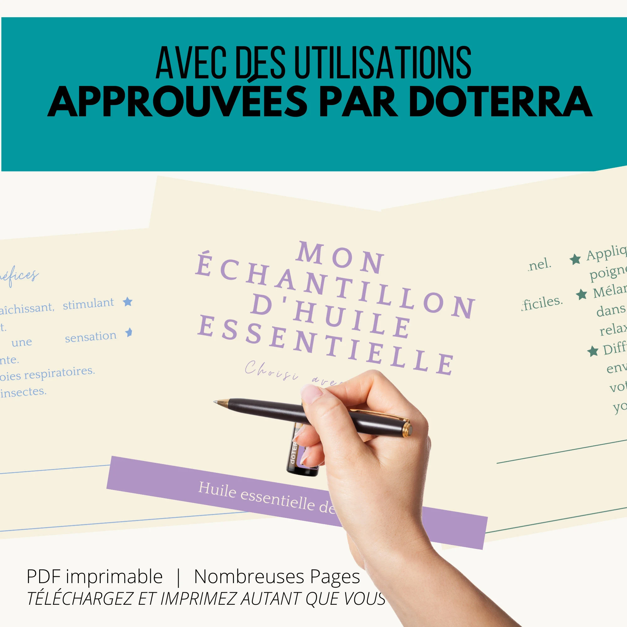 Fiche téléchargeable - kit de cartes d'échantillons huiles essentielles – Image 3