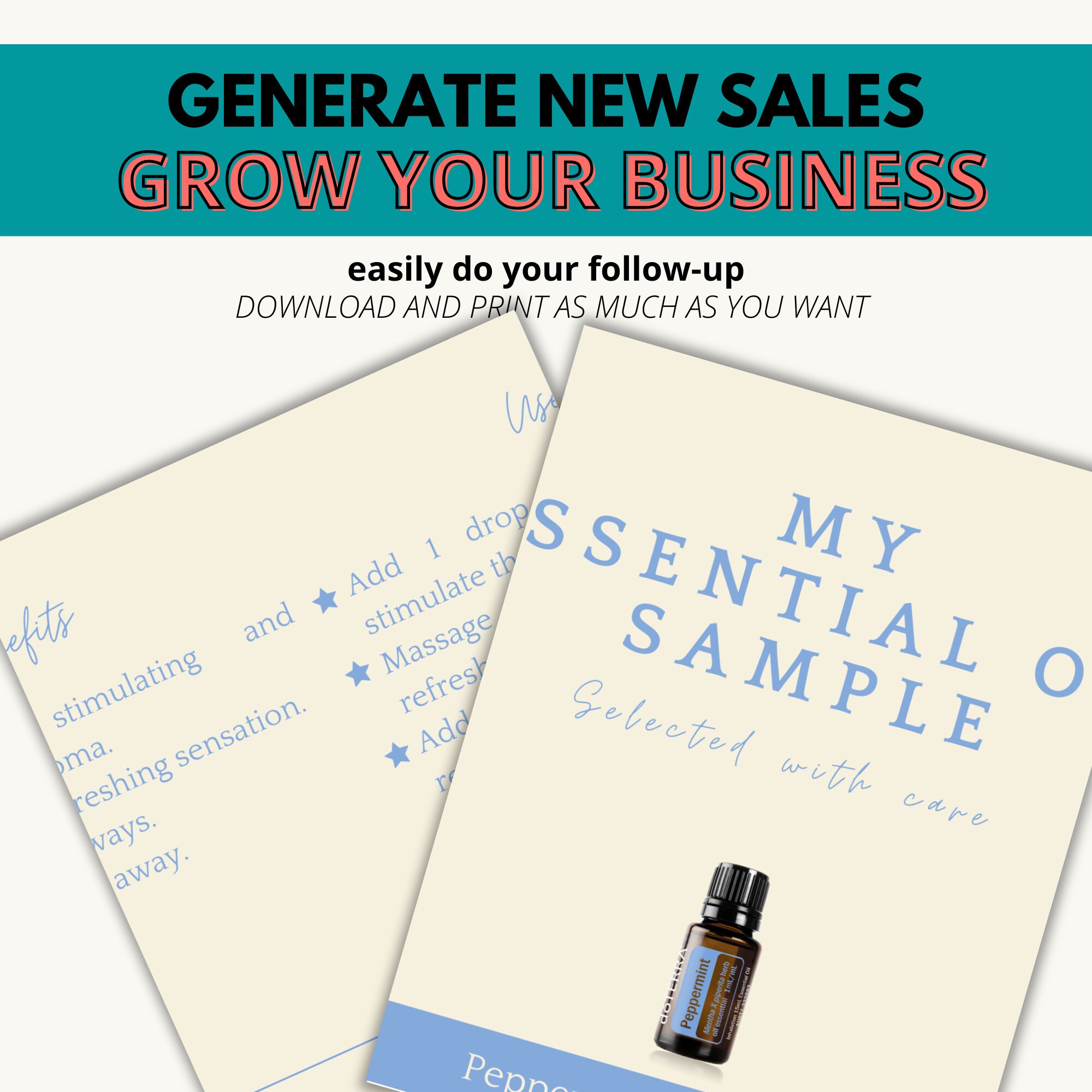 Downloadable sample card peppermint essential oil – Image 3