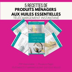 Fiche téléchargeable - 5 DIYs de produits ménagers : faites vos produits ménagers vous-même