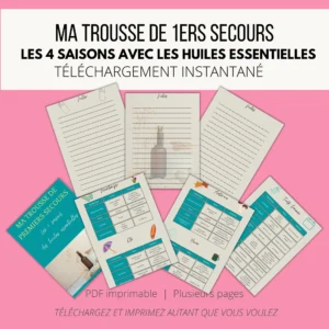 Fiche téléchargeable - Ma trousse de 1ers secours pour traiter les bobos du quotidien avec les huiles essentielles